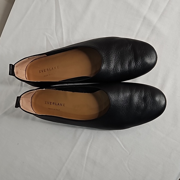 Everlane The day glove black leather ballet flats made in italy size 9 - Picture 3 of 9